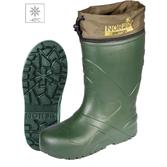 Сапоги зимние NORFIN BERINGS с манжетой, оливковый -45С EVA р.36-37 14861-3637